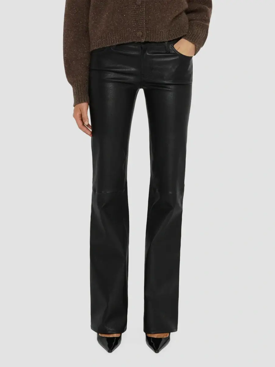 Frame Women's The Leather Low-Rise Rodeo Pants | Thumbnail 4 Frame Women's The Leather Low-Rise Rodeo Pants | Thumbnail 4