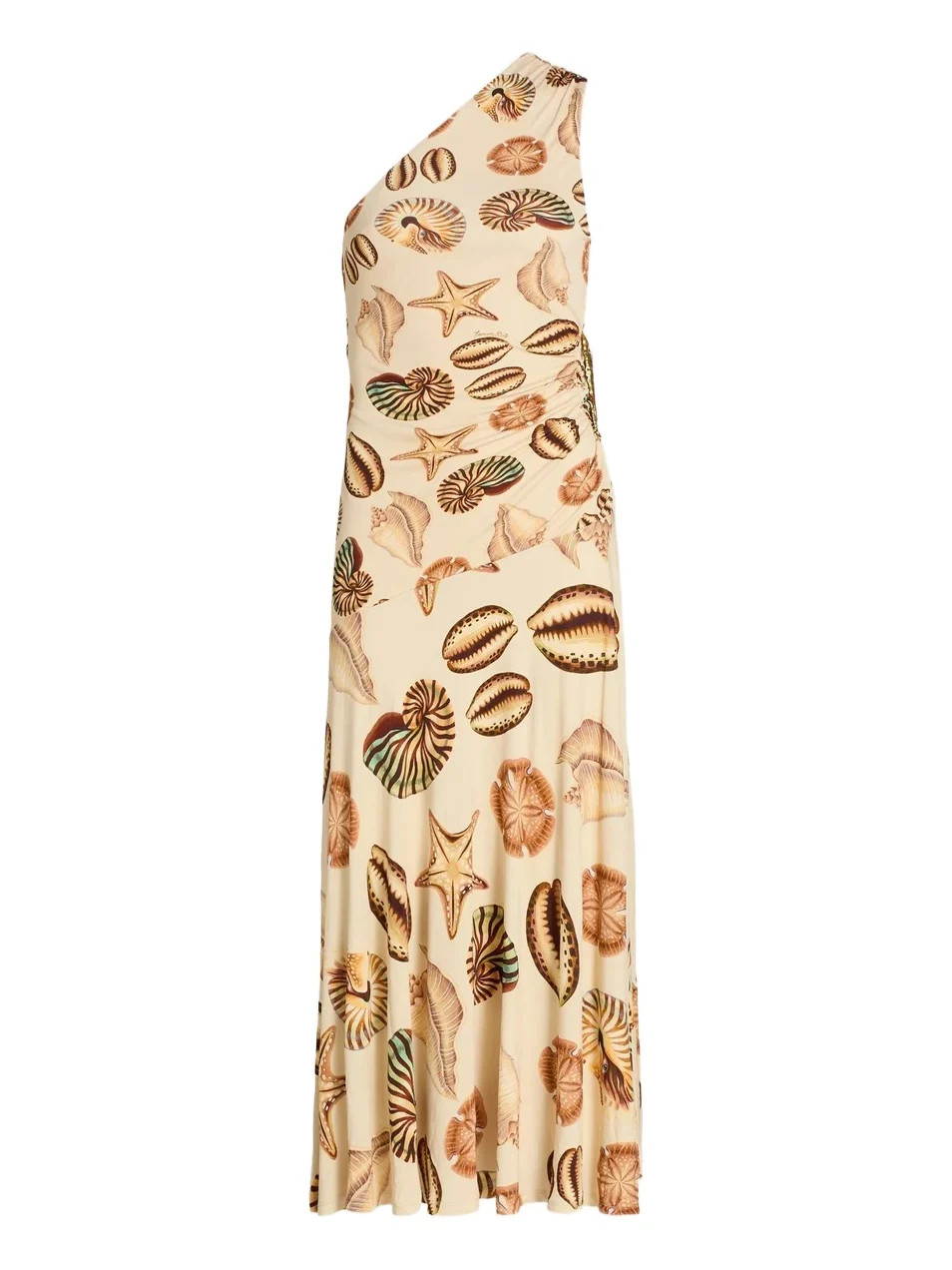 Women's Marine Shells One-Shoulder Midi Dress Women's Marine Shells One-Shoulder Midi Dress