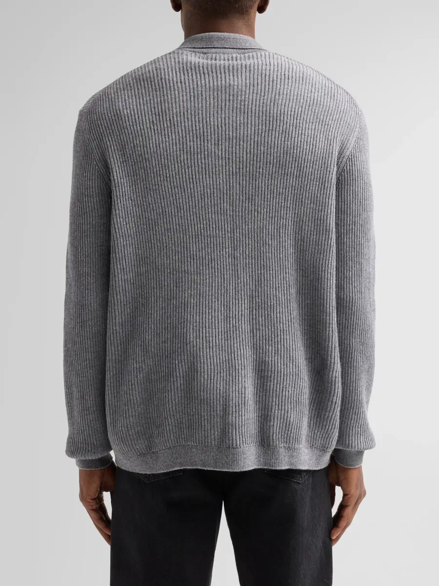 PAIGE Men's Matsuda Extrafine Merino Wool-Blend Ribbed Sweater | Thumbnail 3 PAIGE Men's Matsuda Extrafine Merino Wool-Blend Ribbed Sweater | Thumbnail 3