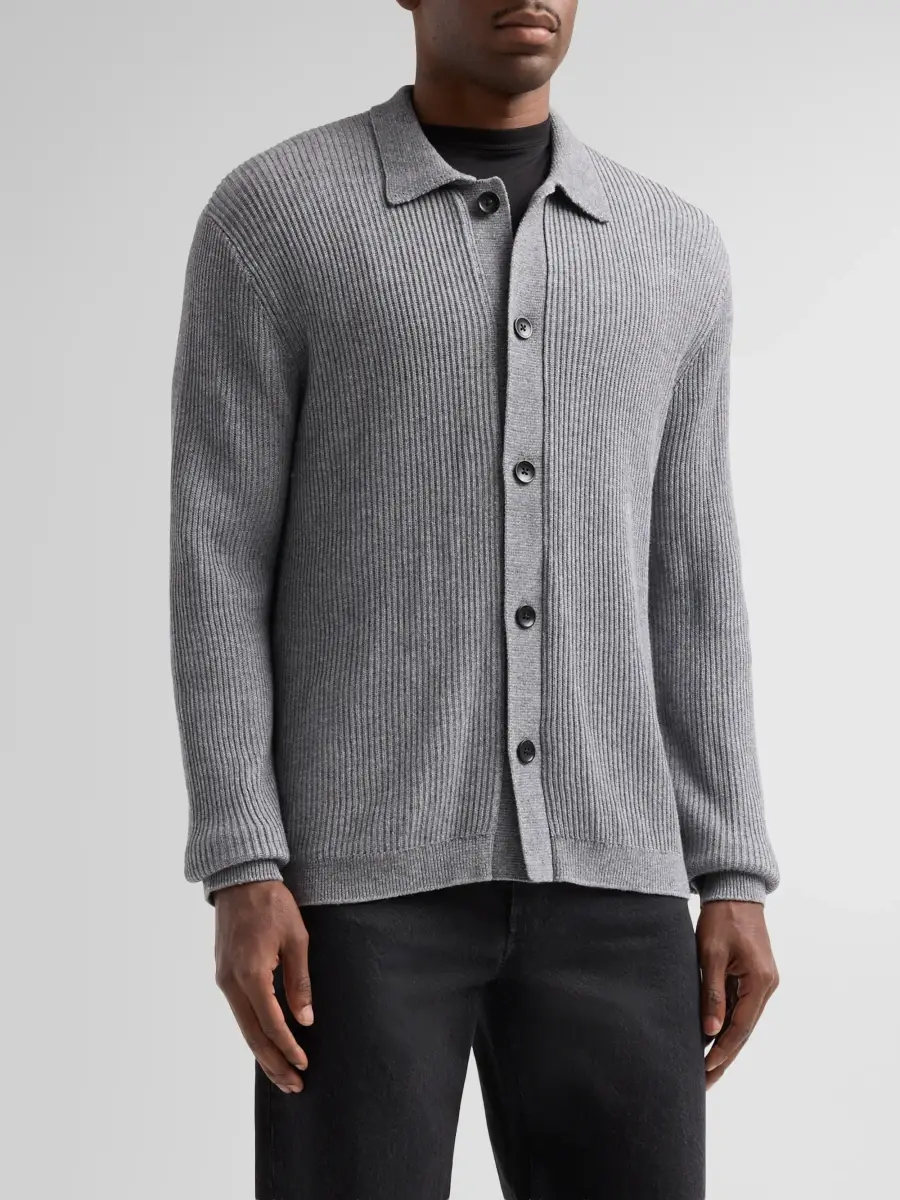 PAIGE Men's Matsuda Extrafine Merino Wool-Blend Ribbed Sweater | Thumbnail 4 PAIGE Men's Matsuda Extrafine Merino Wool-Blend Ribbed Sweater | Thumbnail 4