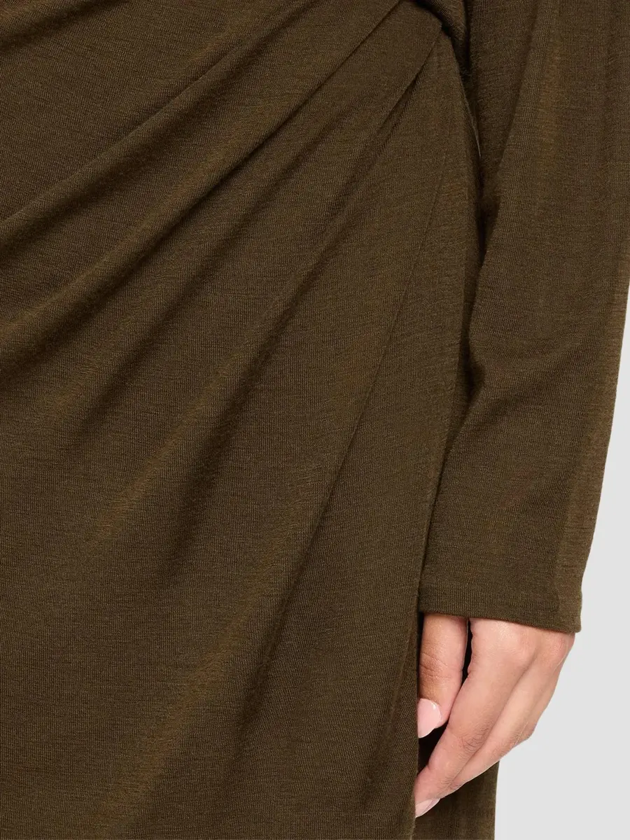 Vince Women's Side Drape Mini Skirt | Thumbnail 5 Vince Women's Side Drape Mini Skirt | Thumbnail 5