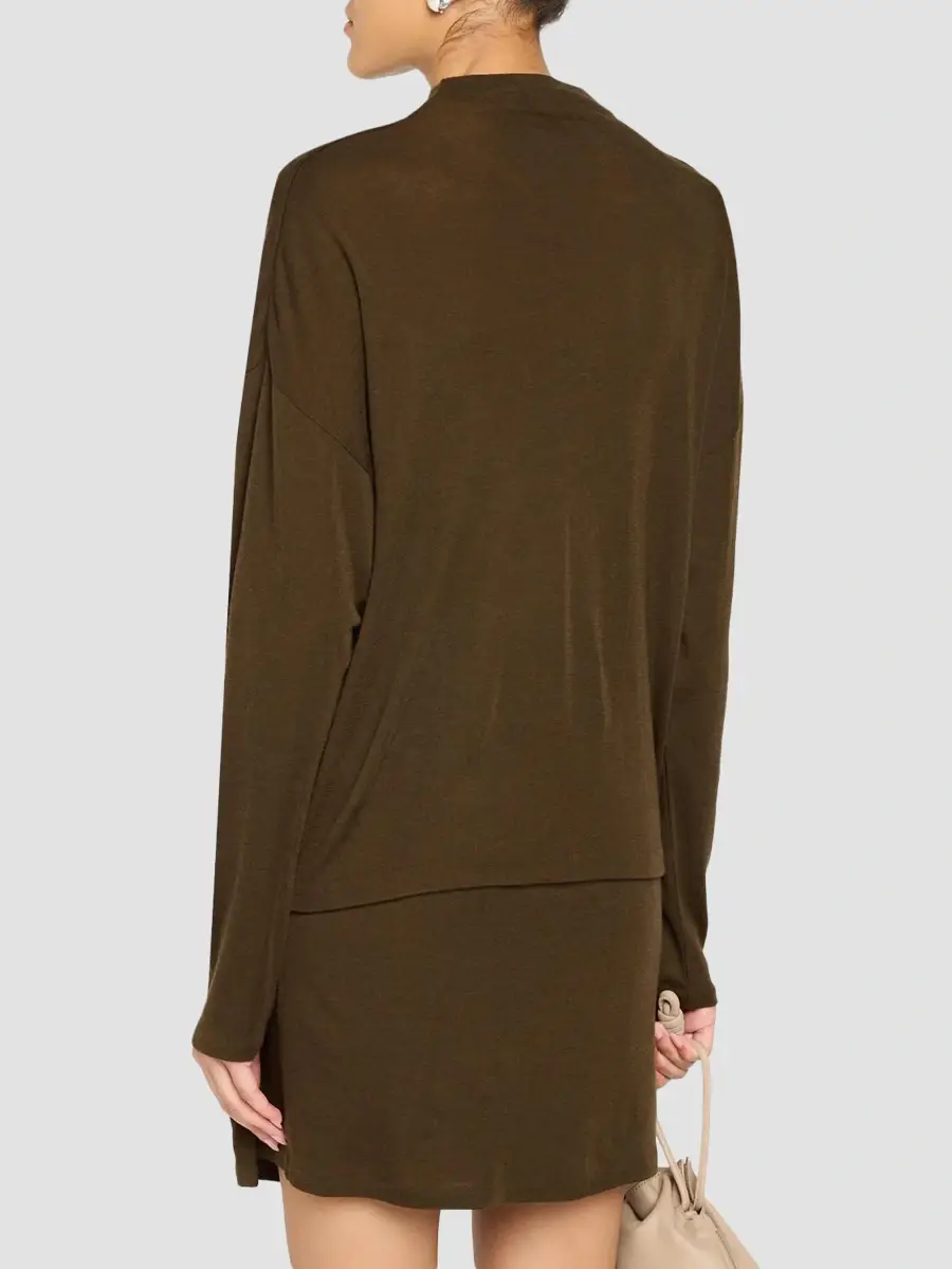 Vince Women's Relaxed Funnel Neck Top | Thumbnail 3 Vince Women's Relaxed Funnel Neck Top | Thumbnail 3