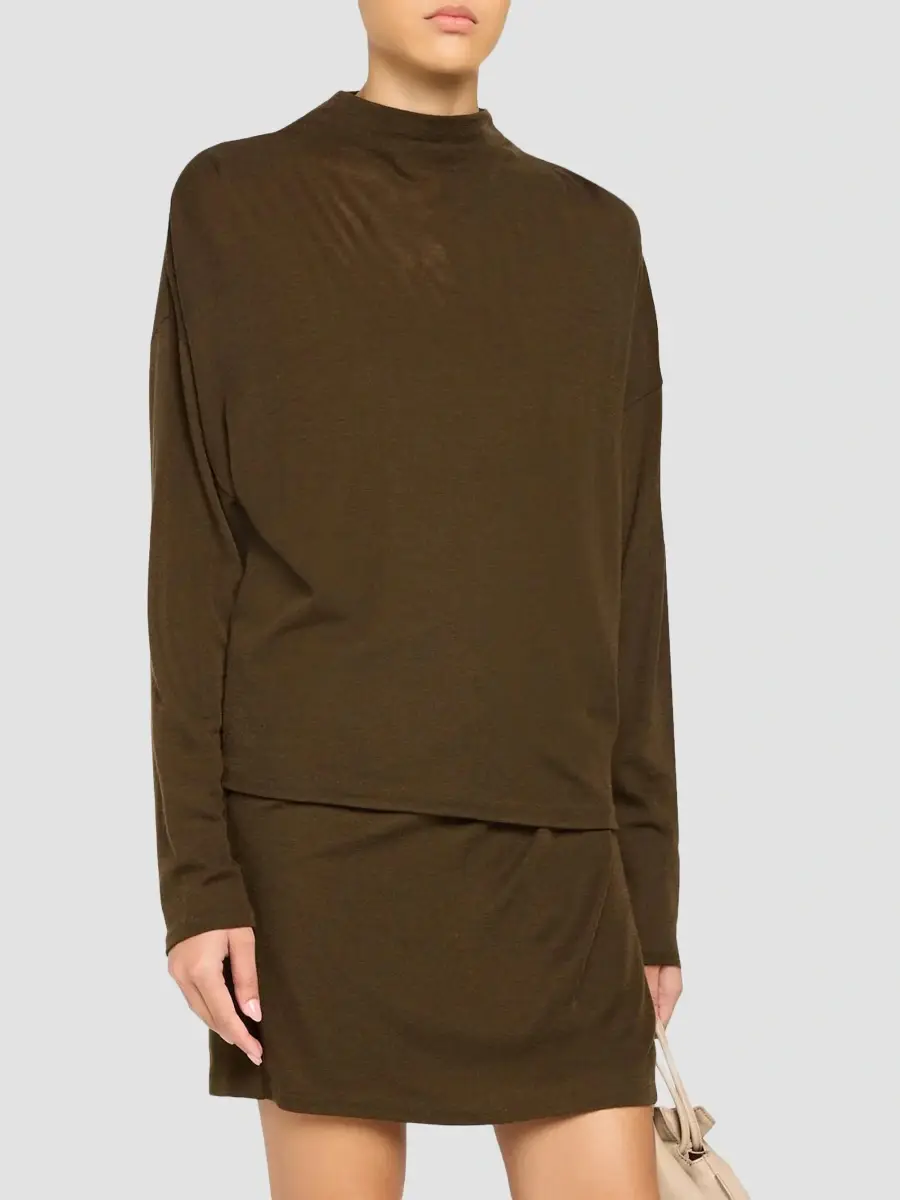 Vince Women's Relaxed Funnel Neck Top | Thumbnail 4 Vince Women's Relaxed Funnel Neck Top | Thumbnail 4