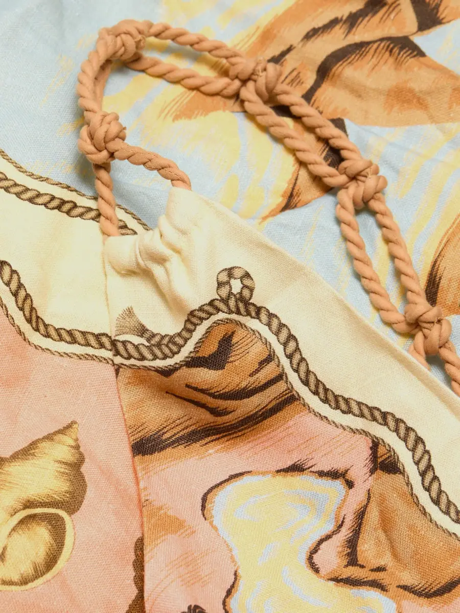 Farm Rio Women's Rio Souvenir Scarves Rope Straps Mini Dress | Thumbnail 7 Farm Rio Women's Rio Souvenir Scarves Rope Straps Mini Dress | Thumbnail 7