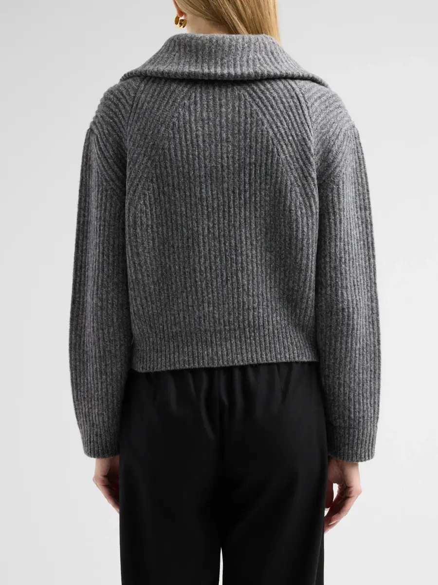 Vince Women's Rib-Knit Wool-Cashmere Sweater | Thumbnail 3 Vince Women's Rib-Knit Wool-Cashmere Sweater | Thumbnail 3
