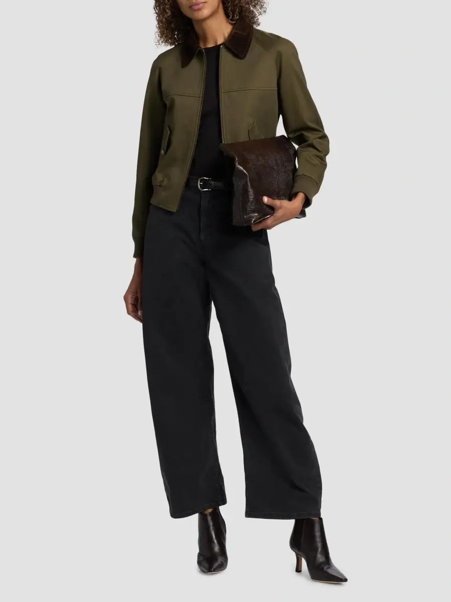 Nili Lotan Women's Victor Cotton Bomber Jacket | Thumbnail 2 Nili Lotan Women's Victor Cotton Bomber Jacket | Thumbnail 2