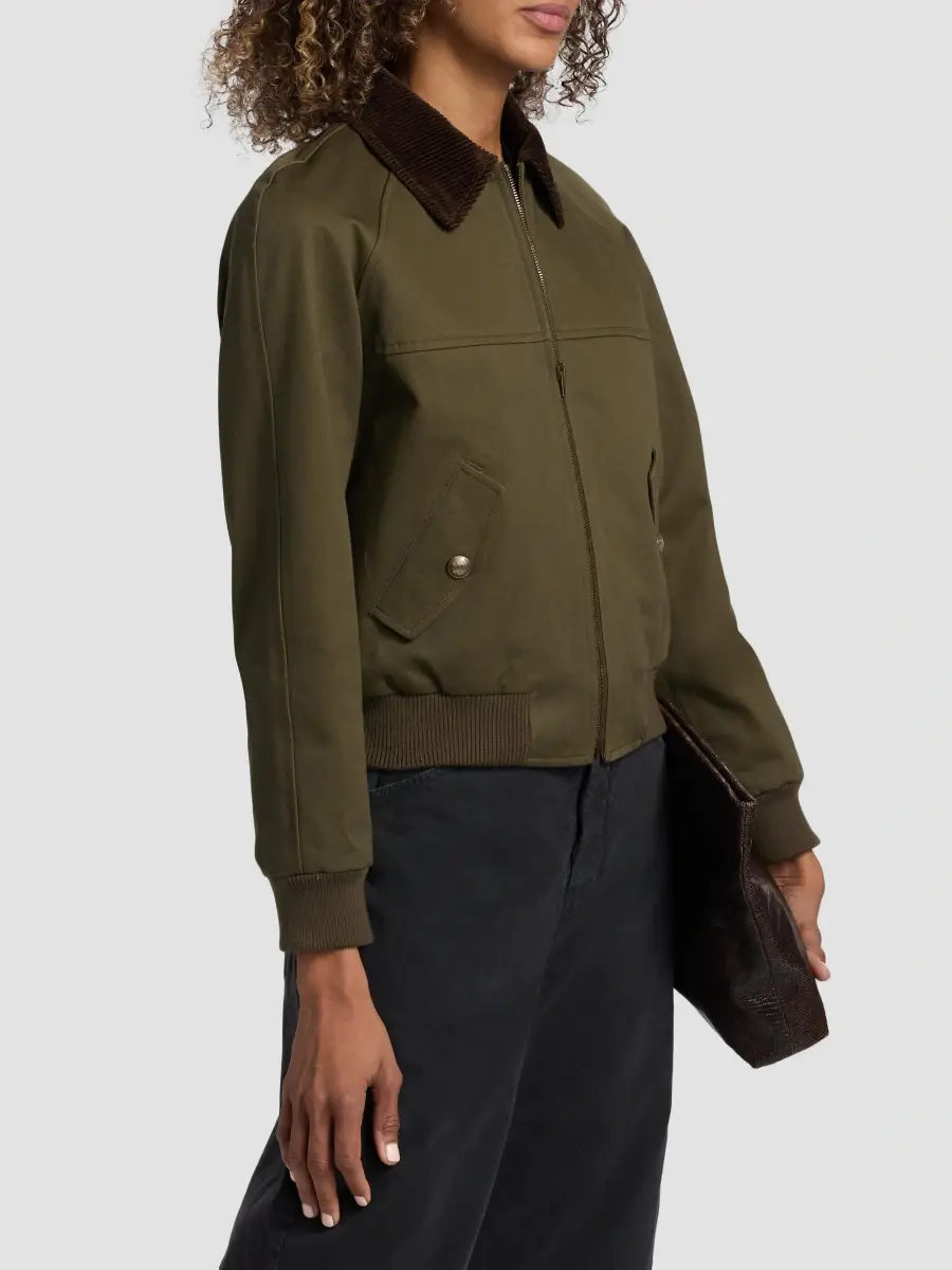 Nili Lotan Women's Victor Cotton Bomber Jacket | Thumbnail 4 Nili Lotan Women's Victor Cotton Bomber Jacket | Thumbnail 4