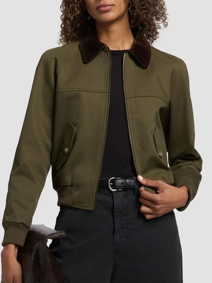 Nili Lotan Women's Victor Cotton Bomber Jacket | Thumbnail 6 Nili Lotan Women's Victor Cotton Bomber Jacket | Thumbnail 6