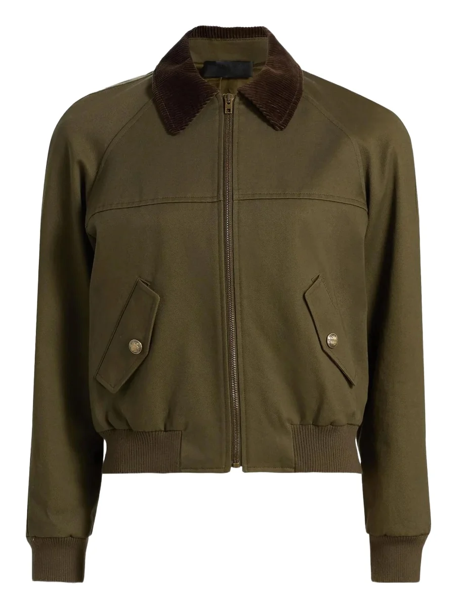 Nili Lotan Women's Victor Cotton Bomber Jacket