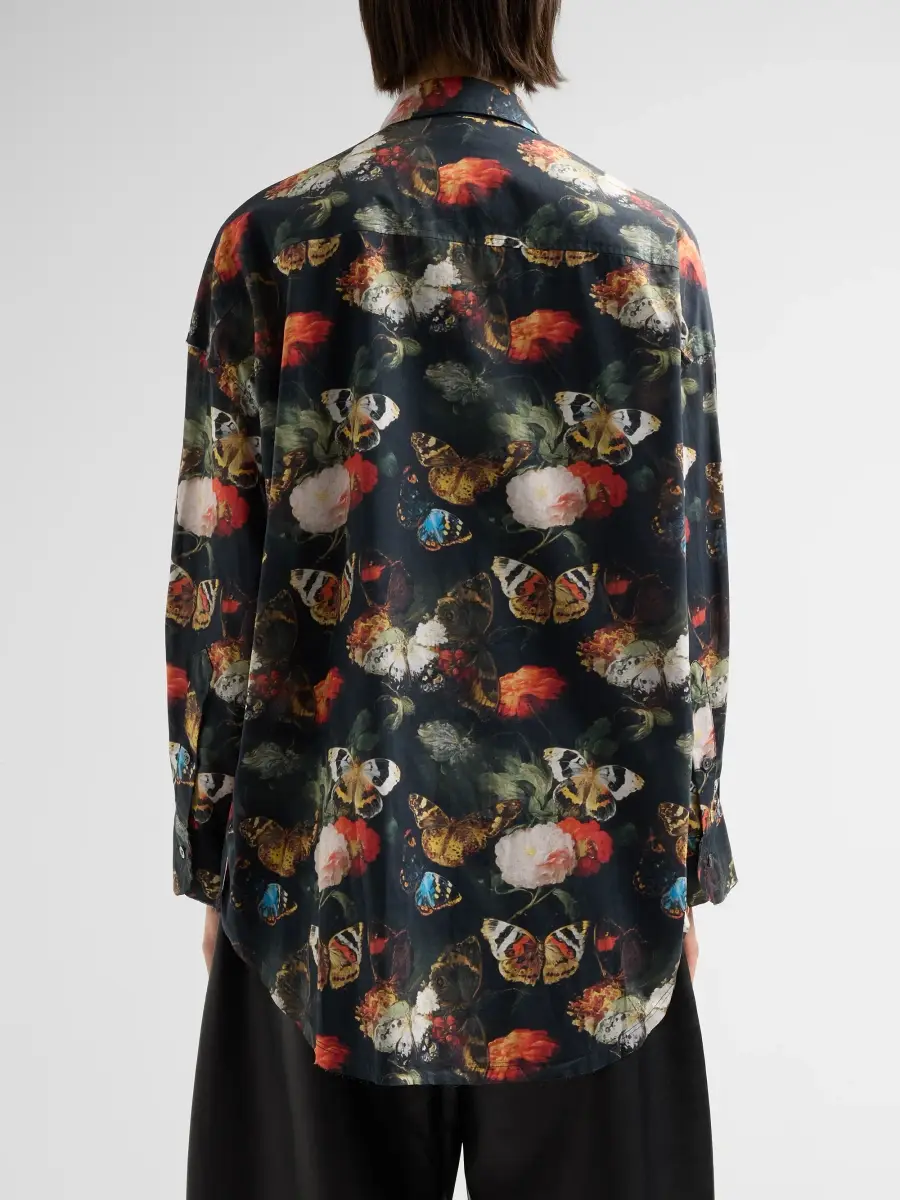 R13 Women's Floral Cotton Ruffle Shirt | Thumbnail 3 R13 Women's Floral Cotton Ruffle Shirt | Thumbnail 3