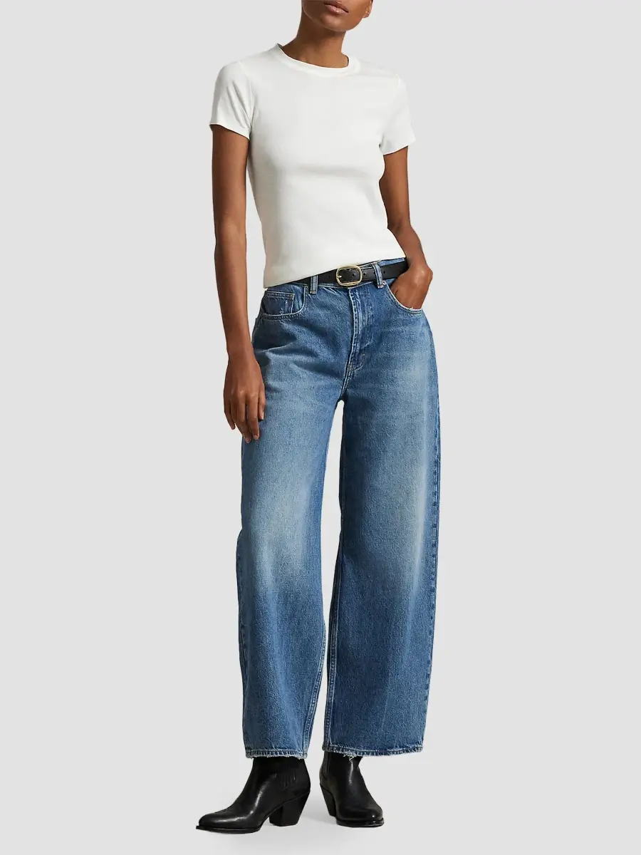 Polo Ralph Lauren Women's Cay Wash Wide-Leg Jeans | Thumbnail 2 Polo Ralph Lauren Women's Cay Wash Wide-Leg Jeans | Thumbnail 2