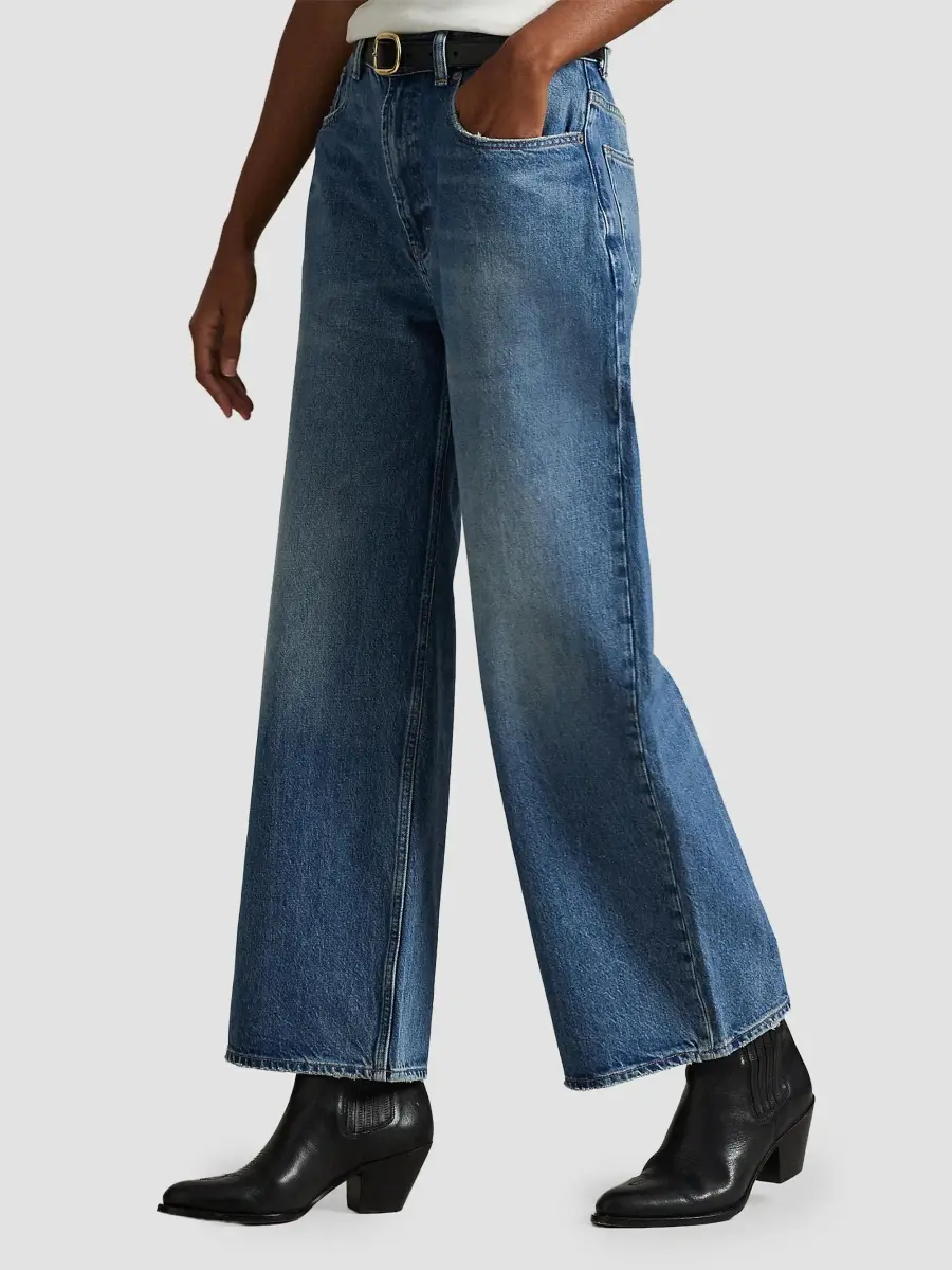 Polo Ralph Lauren Women's Cay Wash Wide-Leg Jeans | Thumbnail 6 Polo Ralph Lauren Women's Cay Wash Wide-Leg Jeans | Thumbnail 6