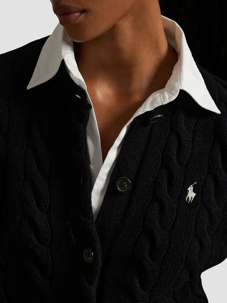 Polo Ralph Lauren Women's Cable-Knit Wool-Cashmere Cardigan | Thumbnail 5 Polo Ralph Lauren Women's Cable-Knit Wool-Cashmere Cardigan | Thumbnail 5