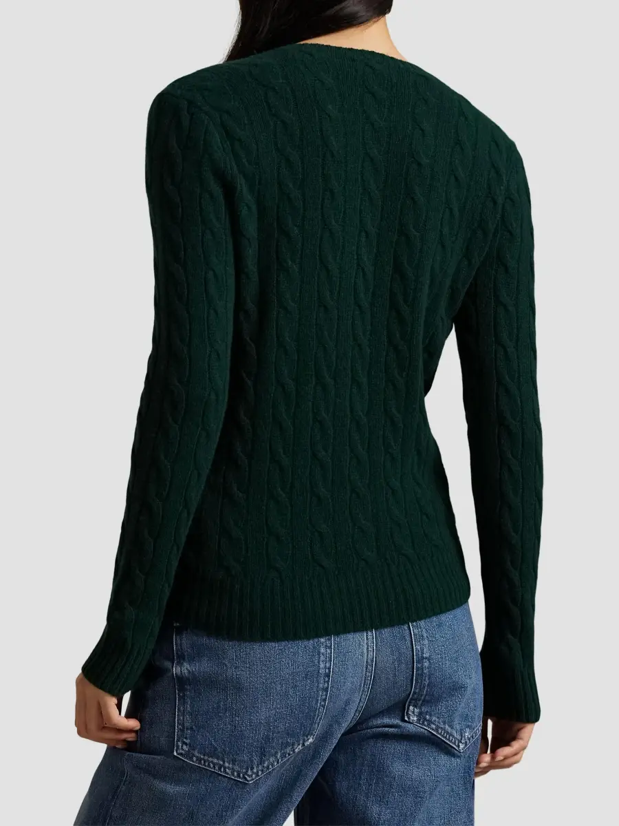 Polo Ralph Lauren Women's Cable-Knit Wool-Cashmere Crewneck Sweater | Thumbnail 4 Polo Ralph Lauren Women's Cable-Knit Wool-Cashmere Crewneck Sweater | Thumbnail 4