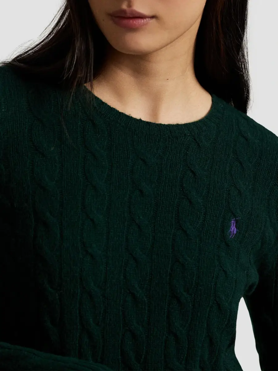 Polo Ralph Lauren Women's Cable-Knit Wool-Cashmere Crewneck Sweater | Thumbnail 7 Polo Ralph Lauren Women's Cable-Knit Wool-Cashmere Crewneck Sweater | Thumbnail 7