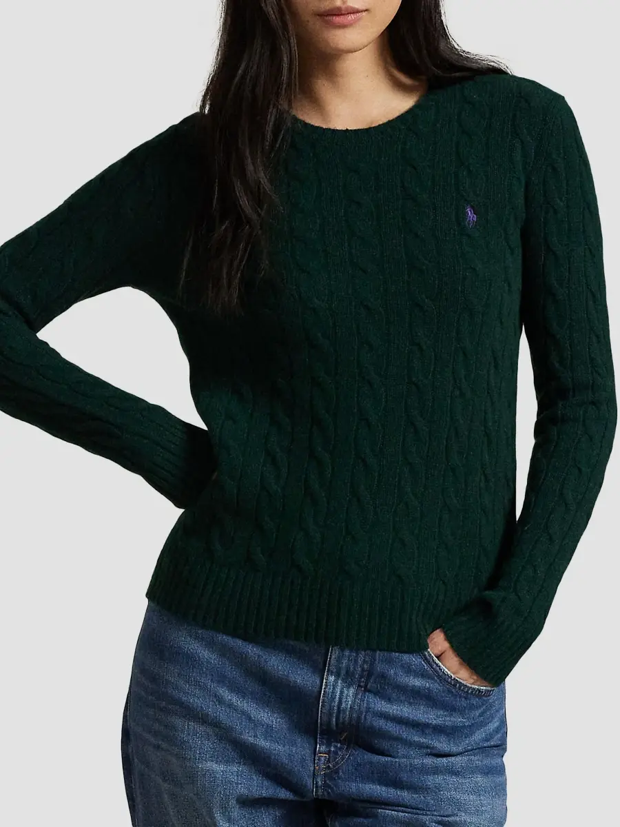 Polo Ralph Lauren Women's Cable-Knit Wool-Cashmere Crewneck Sweater | Thumbnail 8 Polo Ralph Lauren Women's Cable-Knit Wool-Cashmere Crewneck Sweater | Thumbnail 8