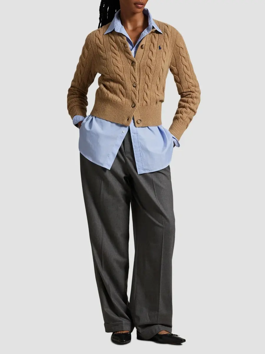 Polo Ralph Lauren Women's Cable-Knit Wool-Cashmere Cardigan | Thumbnail 2 Polo Ralph Lauren Women's Cable-Knit Wool-Cashmere Cardigan | Thumbnail 2