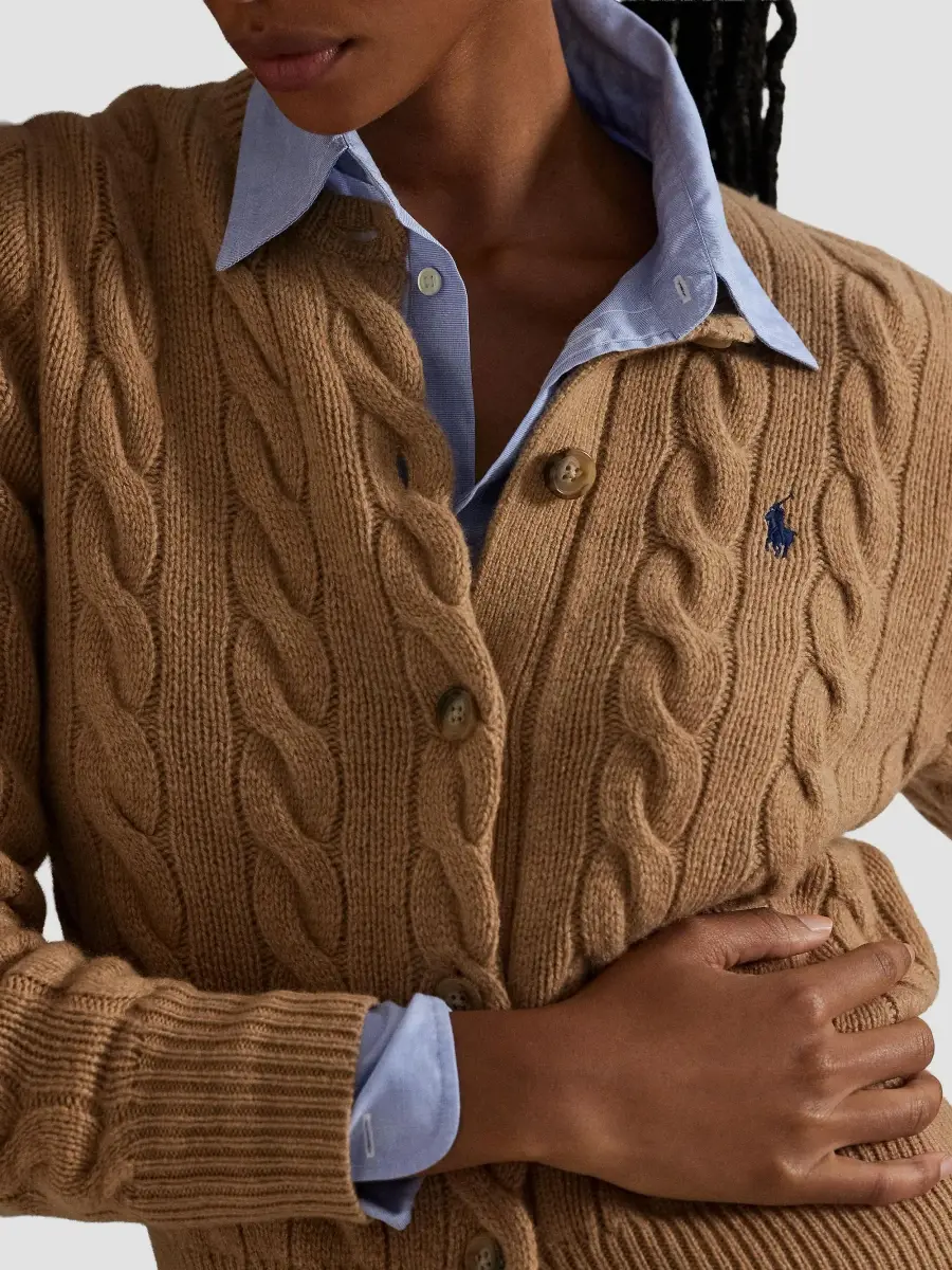 Polo Ralph Lauren Women's Cable-Knit Wool-Cashmere Cardigan | Thumbnail 5 Polo Ralph Lauren Women's Cable-Knit Wool-Cashmere Cardigan | Thumbnail 5