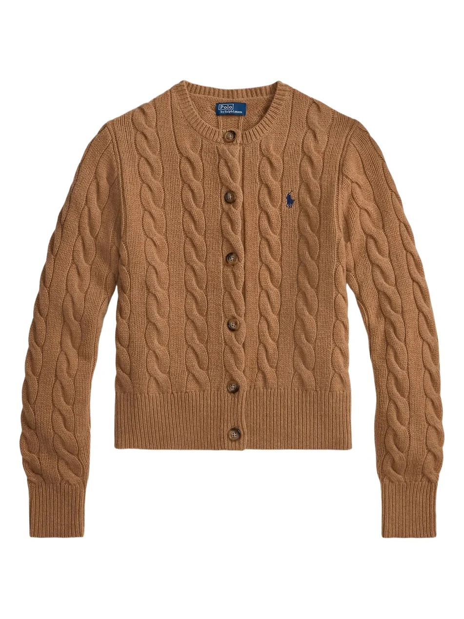 Women's Cable-Knit Wool-Cashmere Cardigan Women's Cable-Knit Wool-Cashmere Cardigan