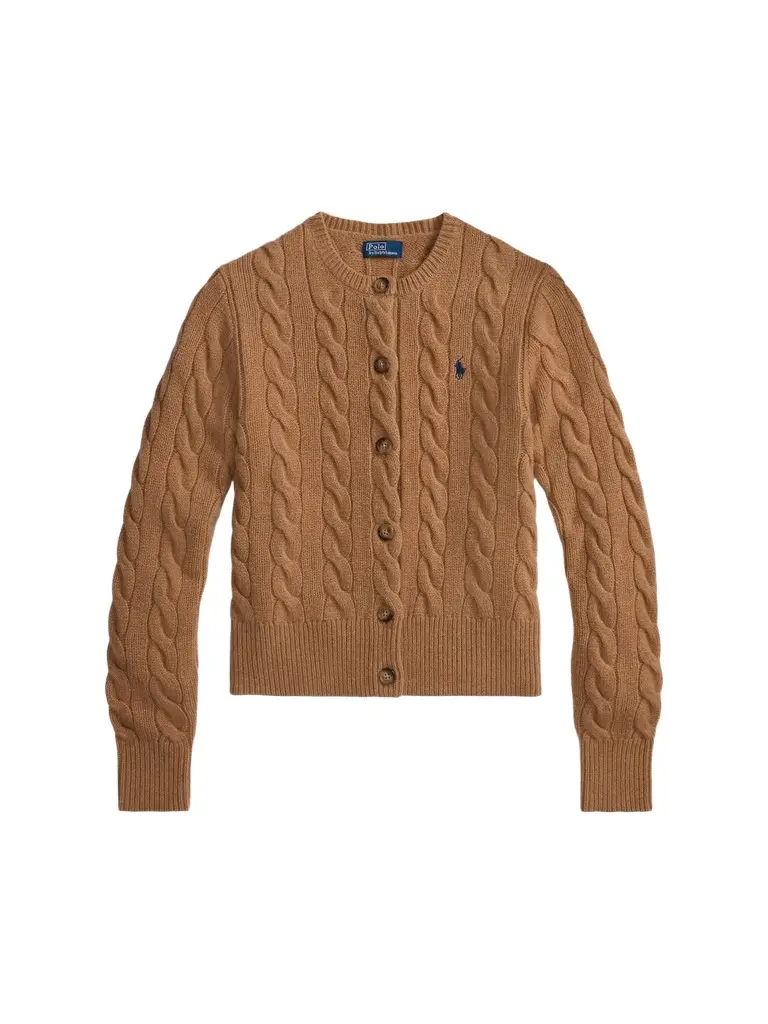 Women's Cable-Knit Wool-Cashmere Cardigan Women's Cable-Knit Wool-Cashmere Cardigan