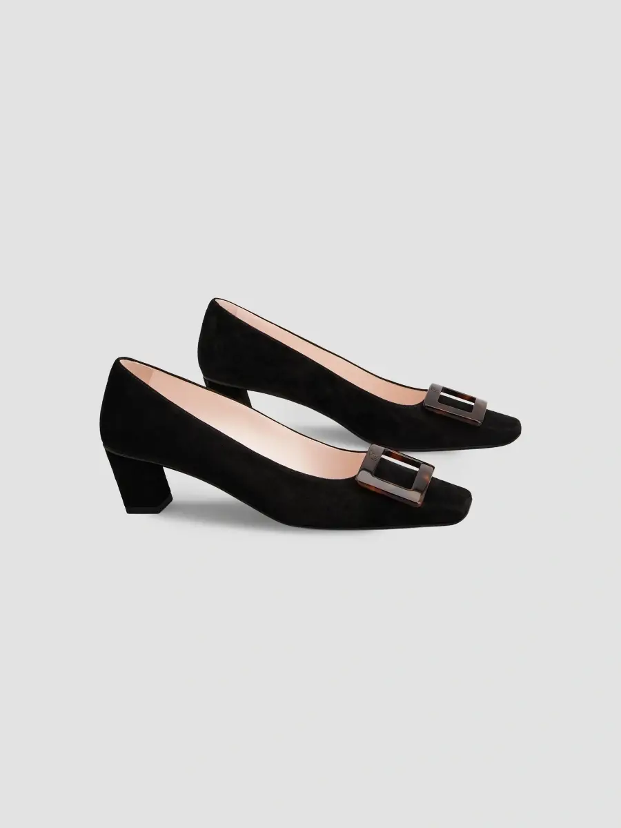 Roger Vivier Women's Belle Vivier 45MM Suede Pumps | Thumbnail 2