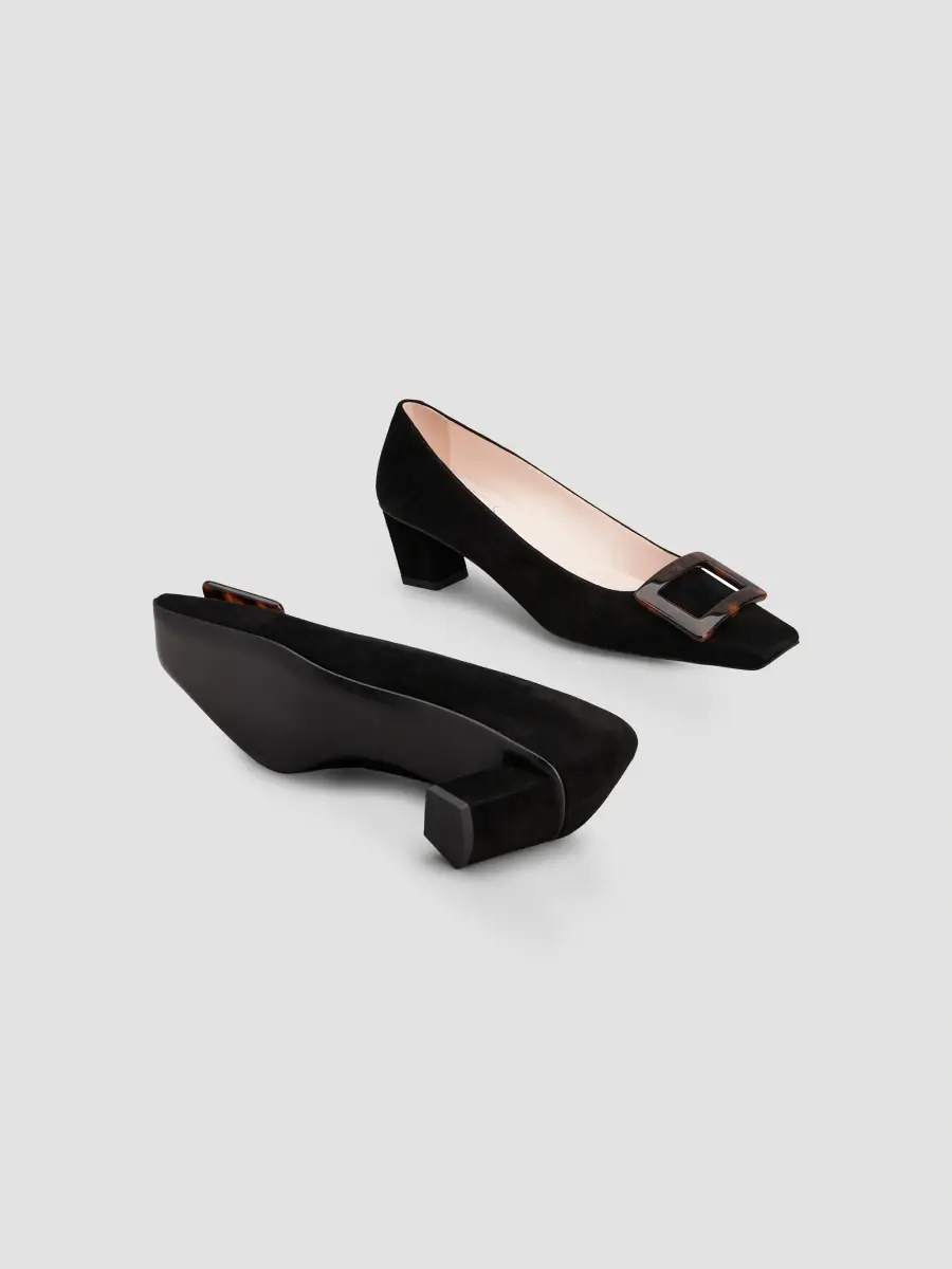 Roger Vivier Women's Belle Vivier 45MM Suede Pumps | Thumbnail 6