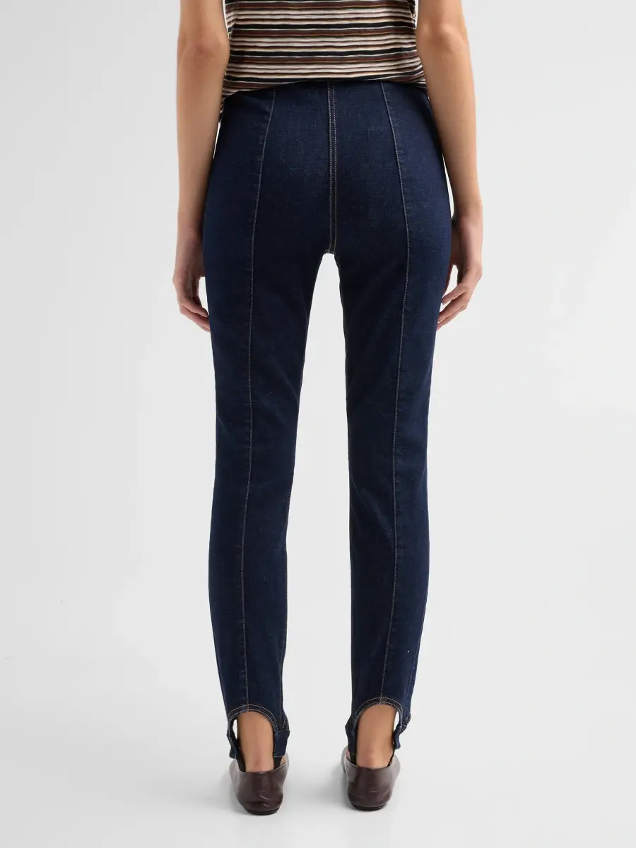 Veronica Beard Women's Lydia Denim Stirrup Pants | Thumbnail 3 Veronica Beard Women's Lydia Denim Stirrup Pants | Thumbnail 3