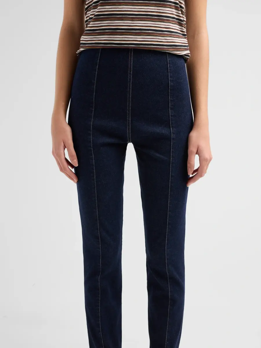 Veronica Beard Women's Lydia Denim Stirrup Pants | Thumbnail 5 Veronica Beard Women's Lydia Denim Stirrup Pants | Thumbnail 5