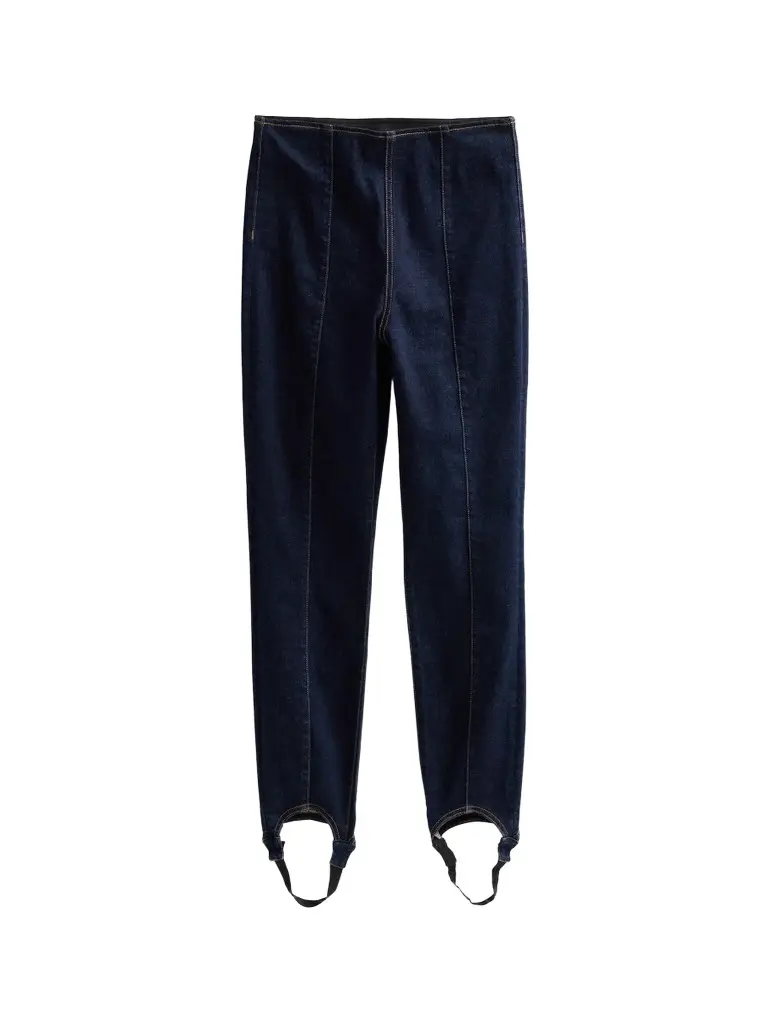 Veronica Beard Women's Lydia Denim Stirrup Pants