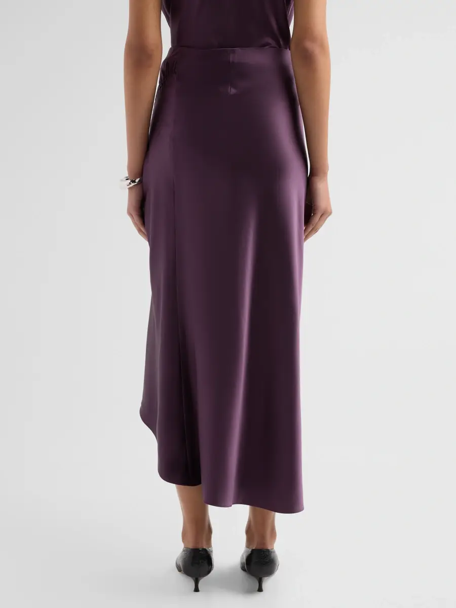 Veronica Beard Women's Felecia Silk-Blend Draped Midi Skirt | Thumbnail 3 Veronica Beard Women's Felecia Silk-Blend Draped Midi Skirt | Thumbnail 3