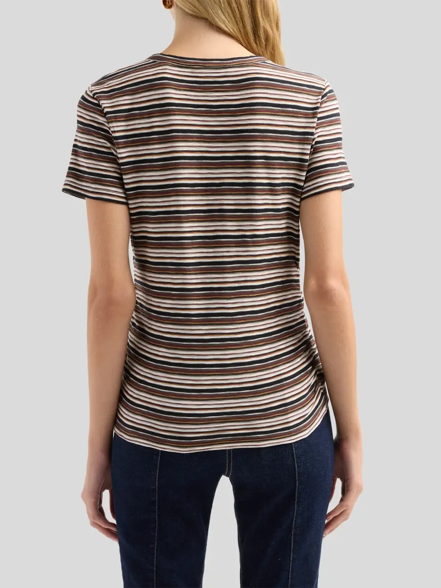 Veronica Beard Women's Reemus Striped Cotton Jersey T-Shirt | Thumbnail 3