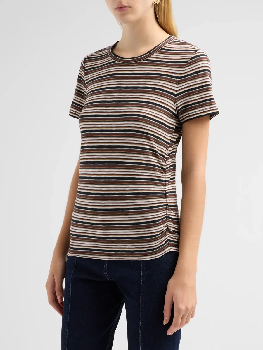 Veronica Beard Women's Reemus Striped Cotton Jersey T-Shirt | Thumbnail 4