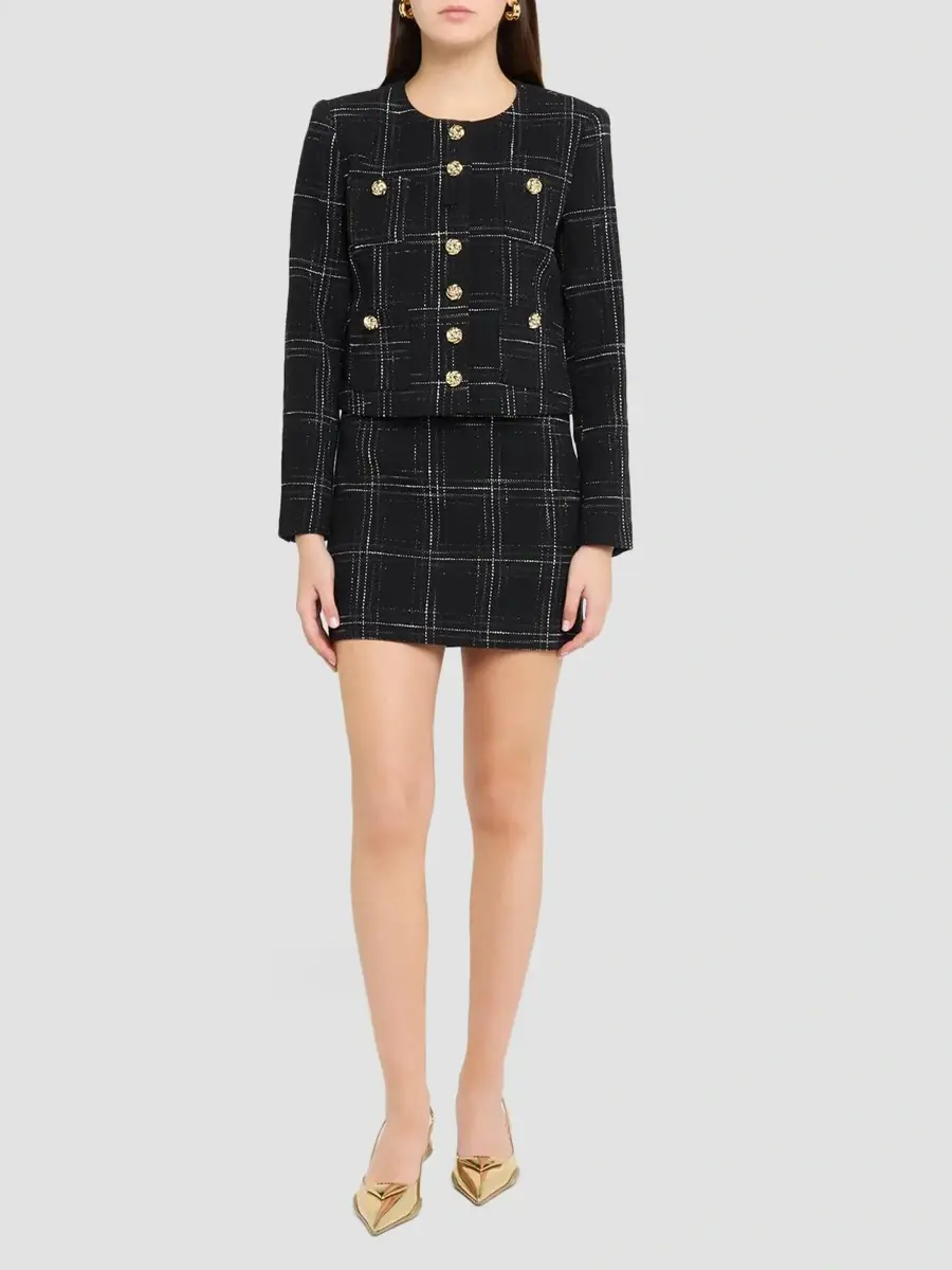 Generation Love Women's Tweed Collarless Jacket | Thumbnail 2 Generation Love Women's Tweed Collarless Jacket | Thumbnail 2