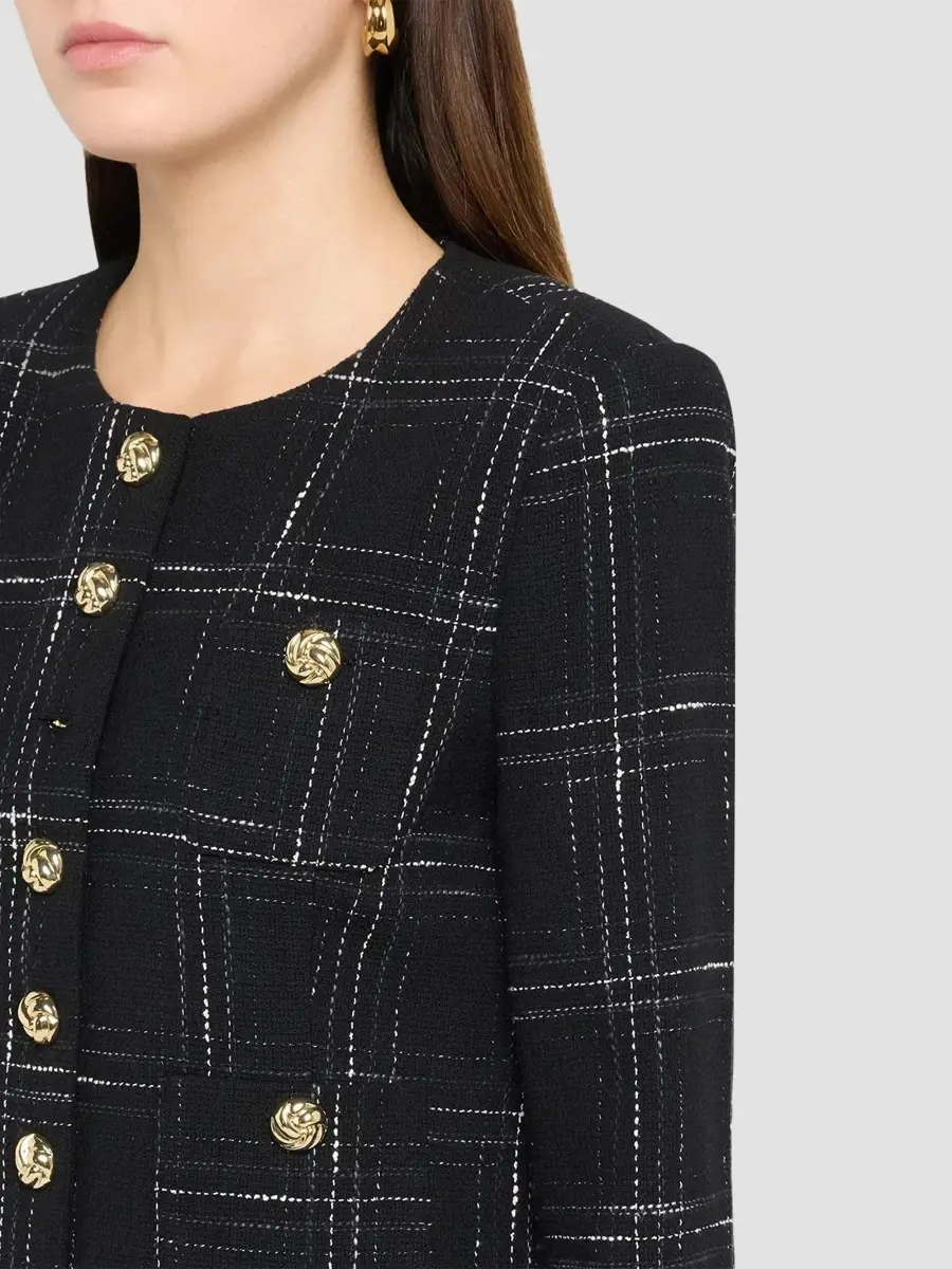 Generation Love Women's Tweed Collarless Jacket | Thumbnail 5 Generation Love Women's Tweed Collarless Jacket | Thumbnail 5