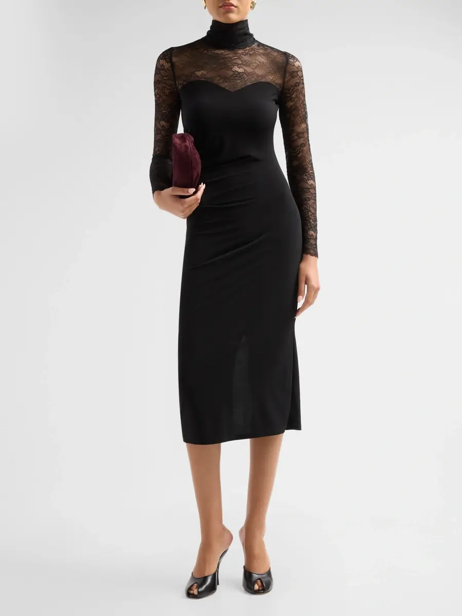 Generation Love Women's Westia Lace Jersey Midi Dress | Thumbnail 2 Generation Love Women's Westia Lace Jersey Midi Dress | Thumbnail 2