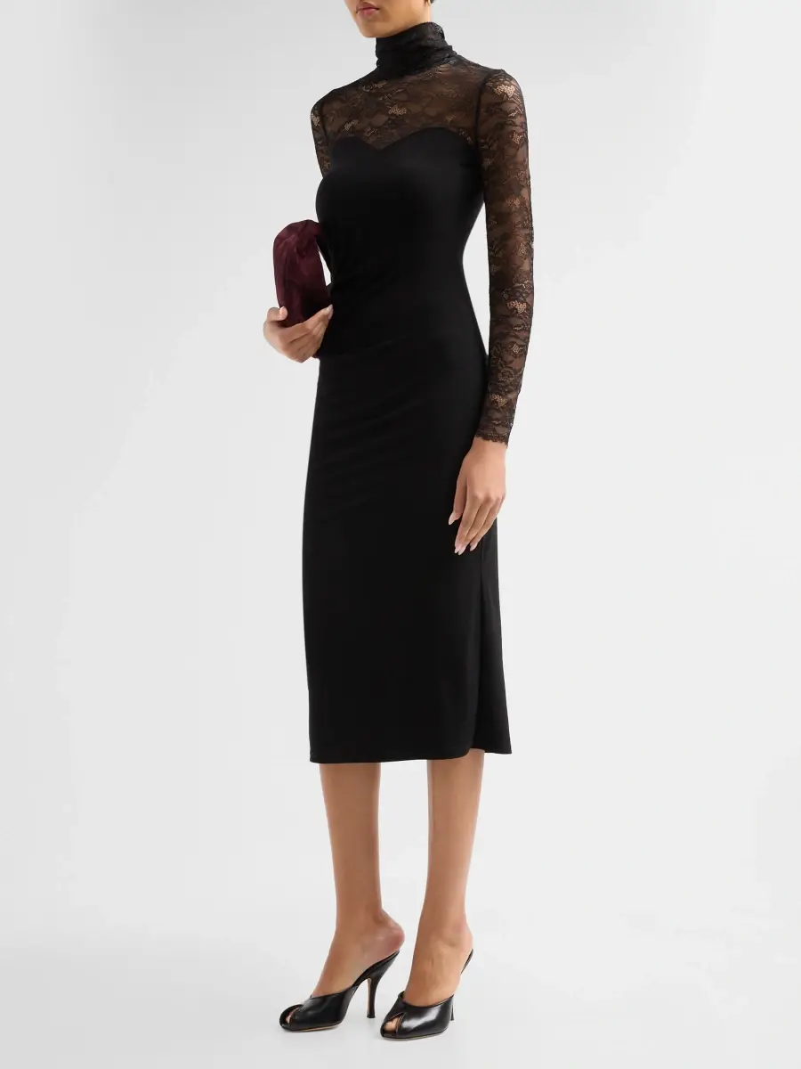 Generation Love Women's Westia Lace Jersey Midi Dress | Thumbnail 4 Generation Love Women's Westia Lace Jersey Midi Dress | Thumbnail 4