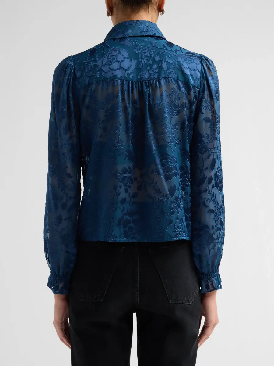 Generation Love Women's Priya Floral Burn-Out Blouse | Thumbnail 3 Generation Love Women's Priya Floral Burn-Out Blouse | Thumbnail 3
