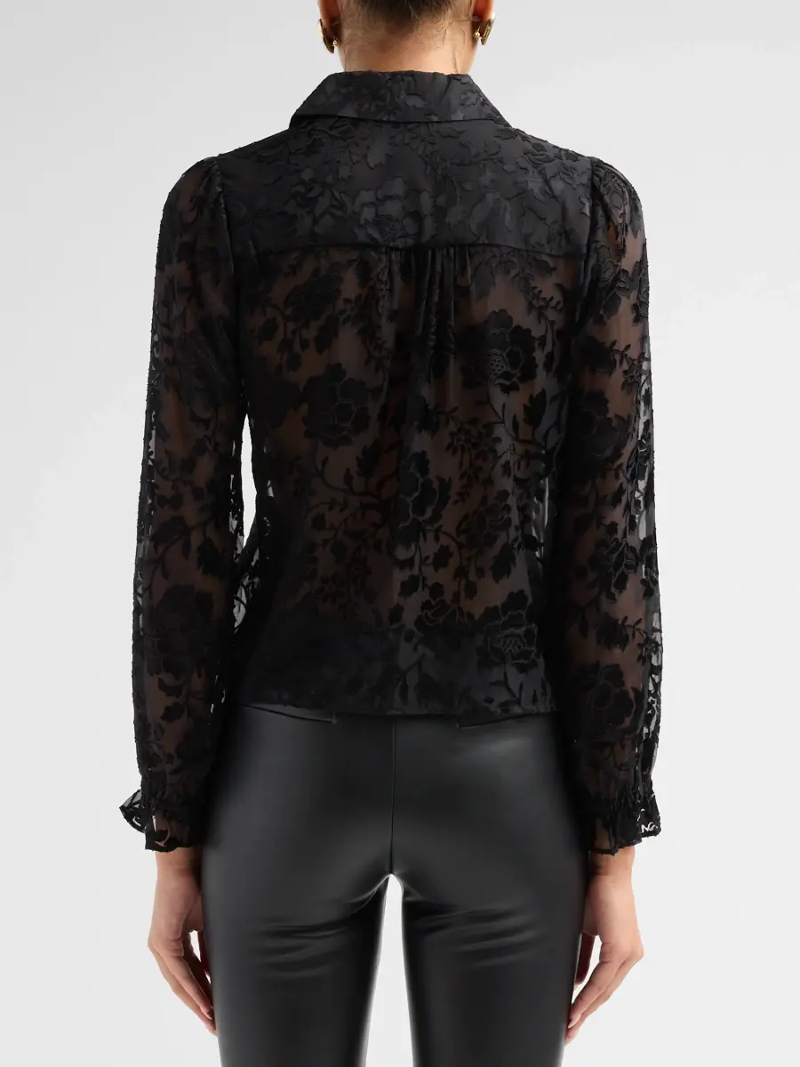 Generation Love Women's Priya Floral Burn-Out Blouse | Thumbnail 3 Generation Love Women's Priya Floral Burn-Out Blouse | Thumbnail 3