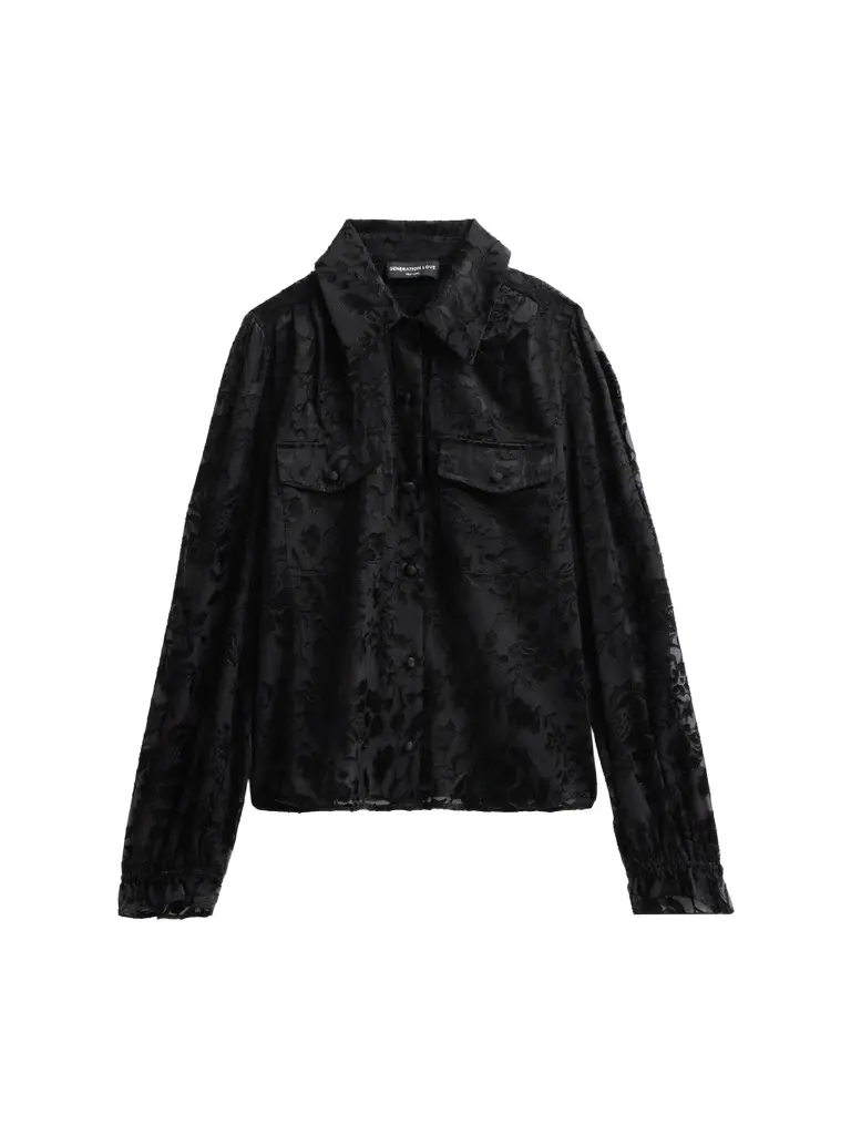 Generation Love Women's ​Priya Floral Burn-Out Blouse