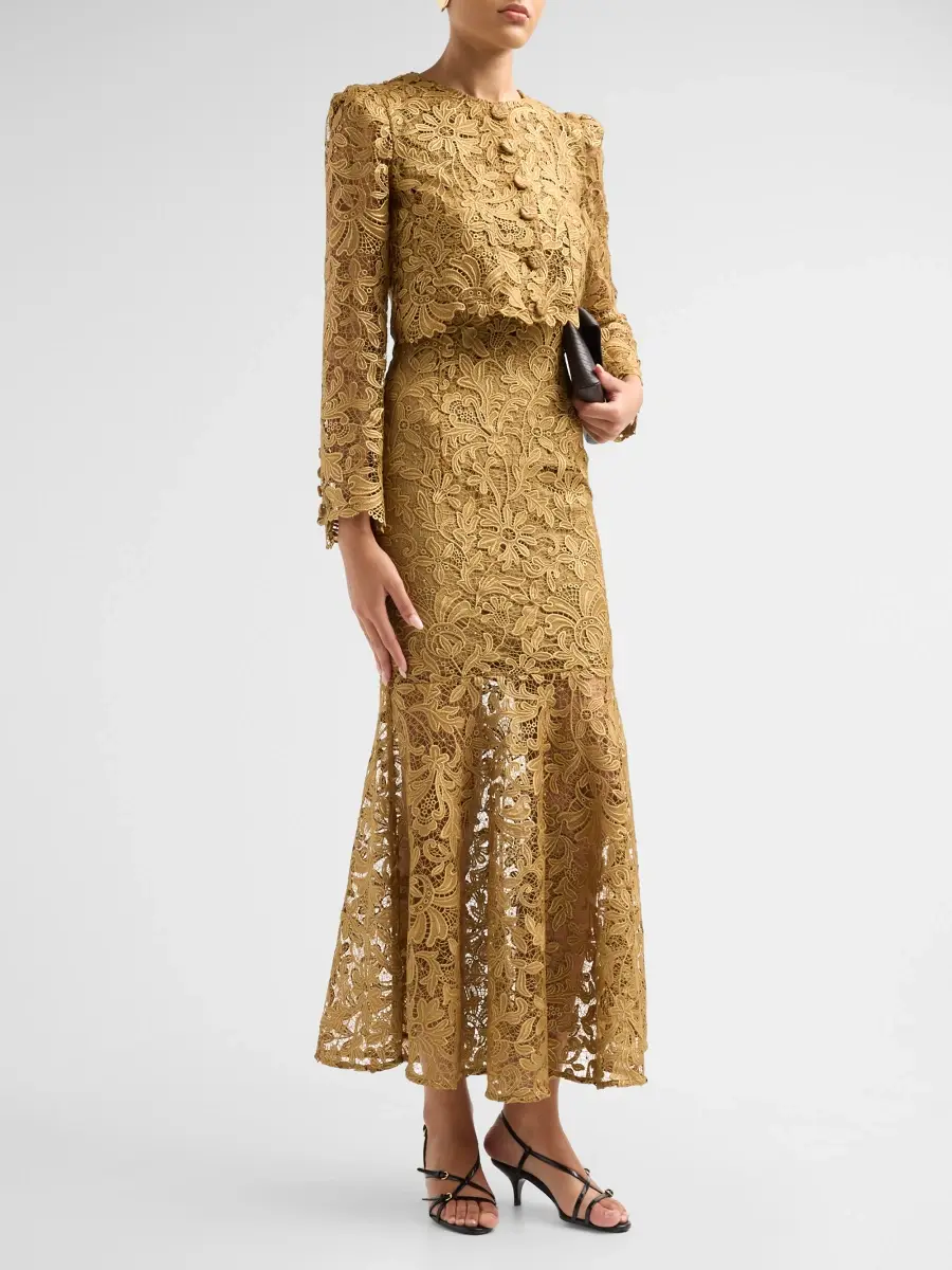 Generation Love Women's Baila Lace Metallic Jacket | Thumbnail 4 Generation Love Women's Baila Lace Metallic Jacket | Thumbnail 4