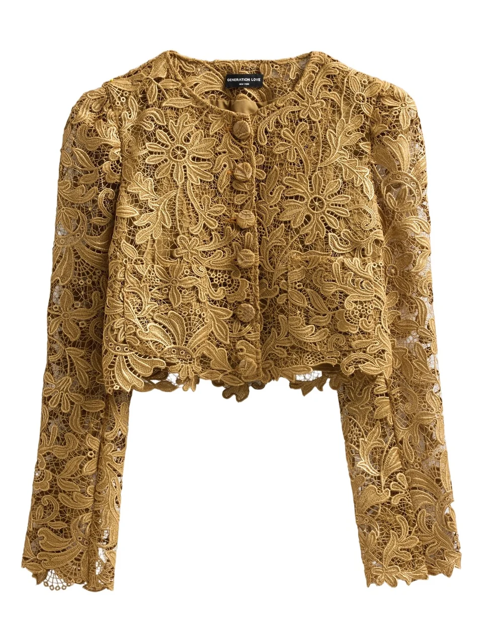 Generation Love Women's Baila Lace Metallic Jacket