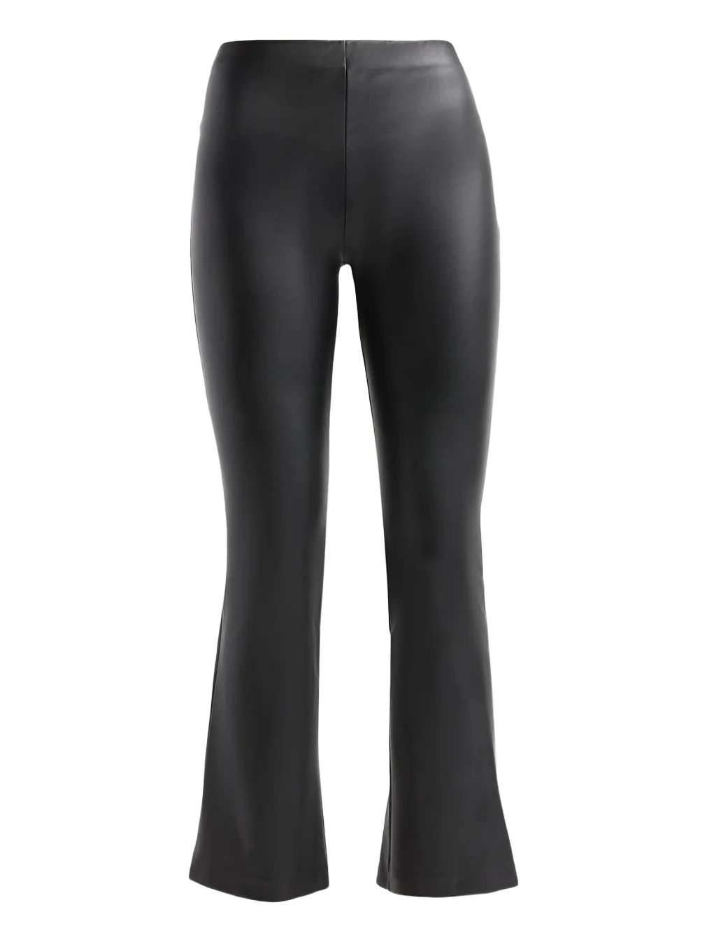 Women's Faux-Leather Flare Leggings