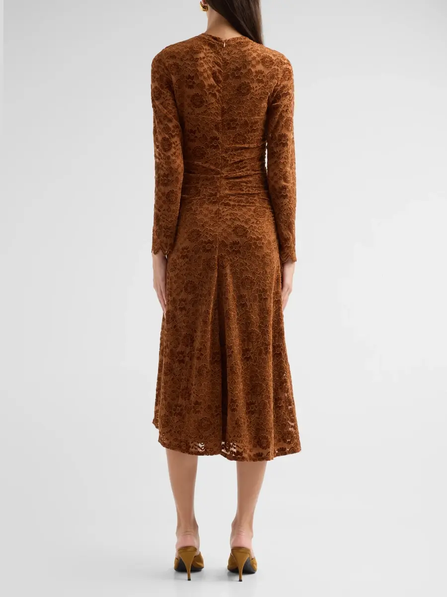 Generation Love Women's Karmen Velvet Lace Midi Dress | Thumbnail 3 Generation Love Women's Karmen Velvet Lace Midi Dress | Thumbnail 3