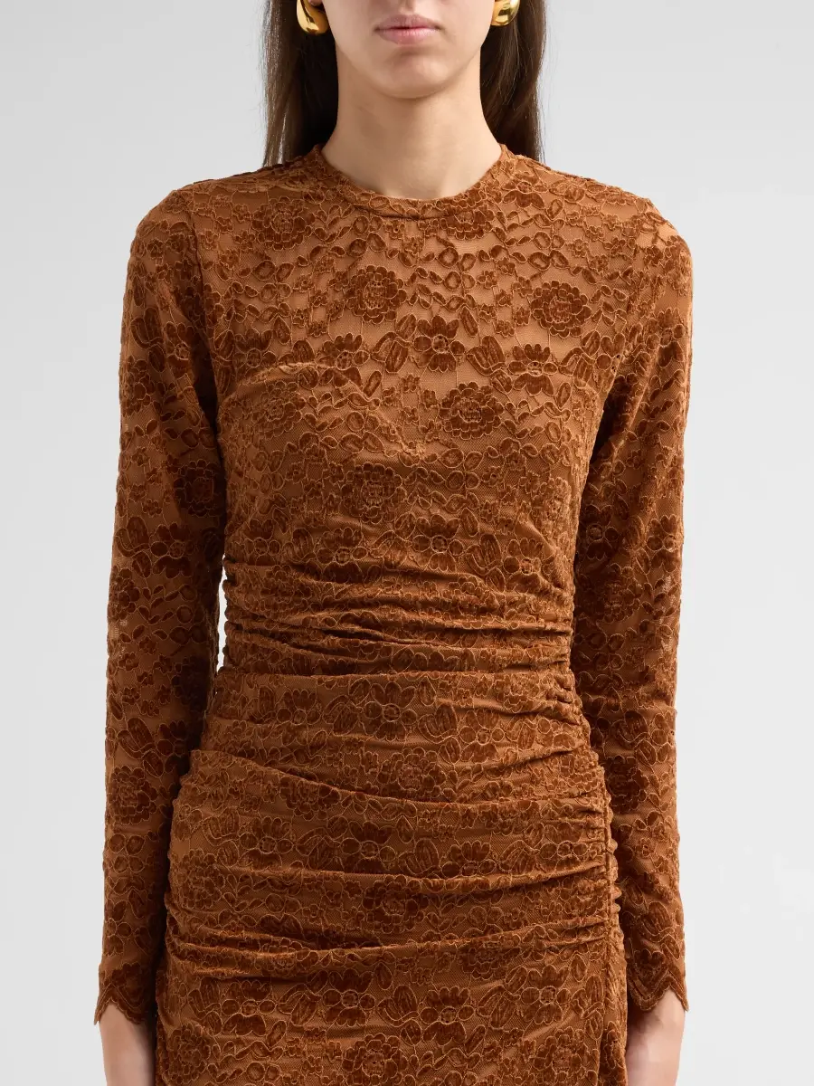 Generation Love Women's Karmen Velvet Lace Midi Dress | Thumbnail 5 Generation Love Women's Karmen Velvet Lace Midi Dress | Thumbnail 5