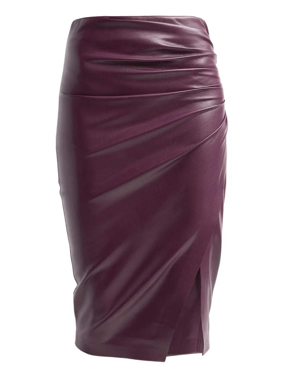 Generation Love Women's Gina Vegan Leather Midi Skirt