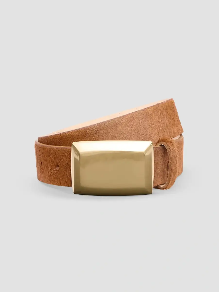 L'Agence Women's Sierra Calf Hair Belt | Thumbnail 3 L'Agence Women's Sierra Calf Hair Belt | Thumbnail 3