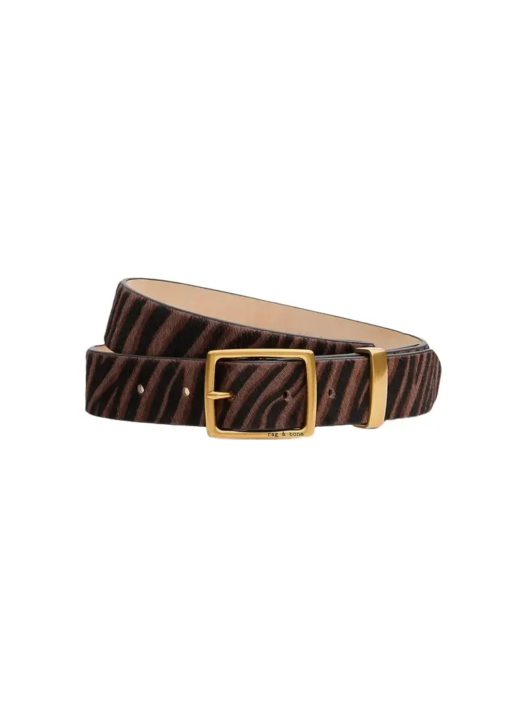 rag & bone Women's X Boyfriend Zebra-Print Calf Hair Cut-to