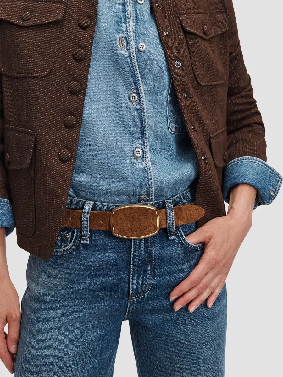 rag & bone Women's Wyatt Suede Belt | Thumbnail 2 rag & bone Women's Wyatt Suede Belt | Thumbnail 2