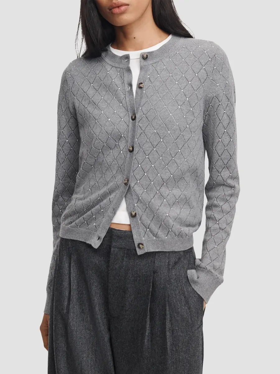 rag & bone Women's Archie Jewel Cashmere-Blend Cardigan | Thumbnail 4 rag & bone Women's Archie Jewel Cashmere-Blend Cardigan | Thumbnail 4