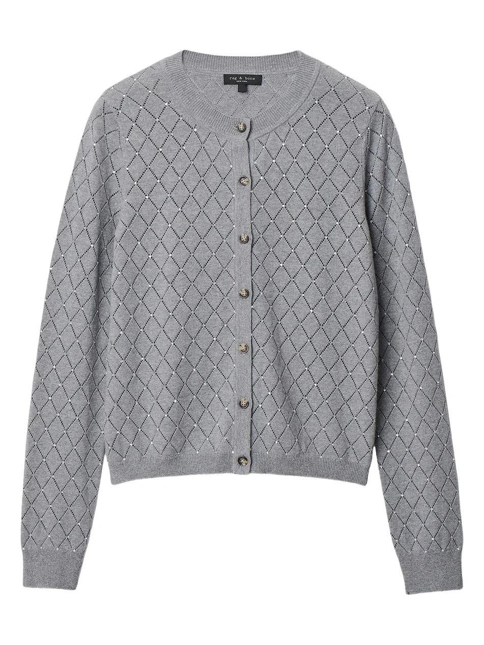 Women's Archie Jewel Cashmere-Blend Cardigan Women's Archie Jewel Cashmere-Blend Cardigan